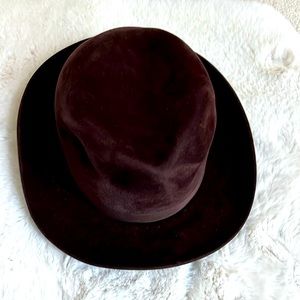 Beautiful Vintage Velour Derby